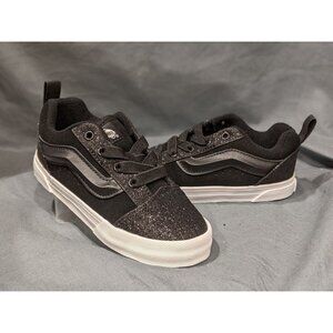 Vans Knu Skool Elastic Lace Black Dazzle Toddler Size 9